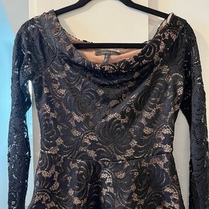 BCBG Lace Peplum Top